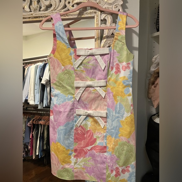 MESTIZA New York Tese Mini Dress in Watercolor Peony Garden - Picture 5 of 8